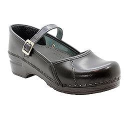 Bjork Women's Marcella Mary-Jane Leather Clogs