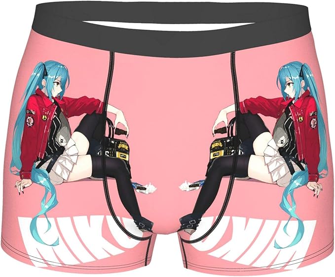 Mens Boxer Briefs ，未标题1 Manga Shorts Anime Underwear Retro Boys