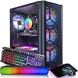 STGAubron Gaming Desktop PC Computer,Intel Core I7 3.4 GHz up to 3.9 GHz,Radeon RX 580 8G GDDR5,16G RAM,512G SSD,WiFi,Bluetoo