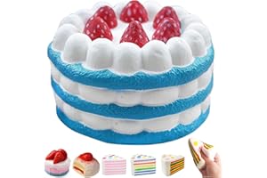 Cake Squishies, 2026 New Jumbo Slow Rising Fidget Squeeze, Soft Relief Squishy Stress, Squeeze Ball Sensory for Anxiety Stres