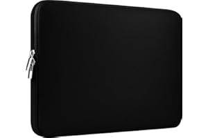 CCPK 13" Laptop Sleeve 13 Inch Cover Protective Case Compatible with Apple MacBook Air 13.3 Inch Mac Pro M1 Surface Lenovo Dell HP Bag Computer Pouch Accessories Travel Carrying Case Neoprene, Black