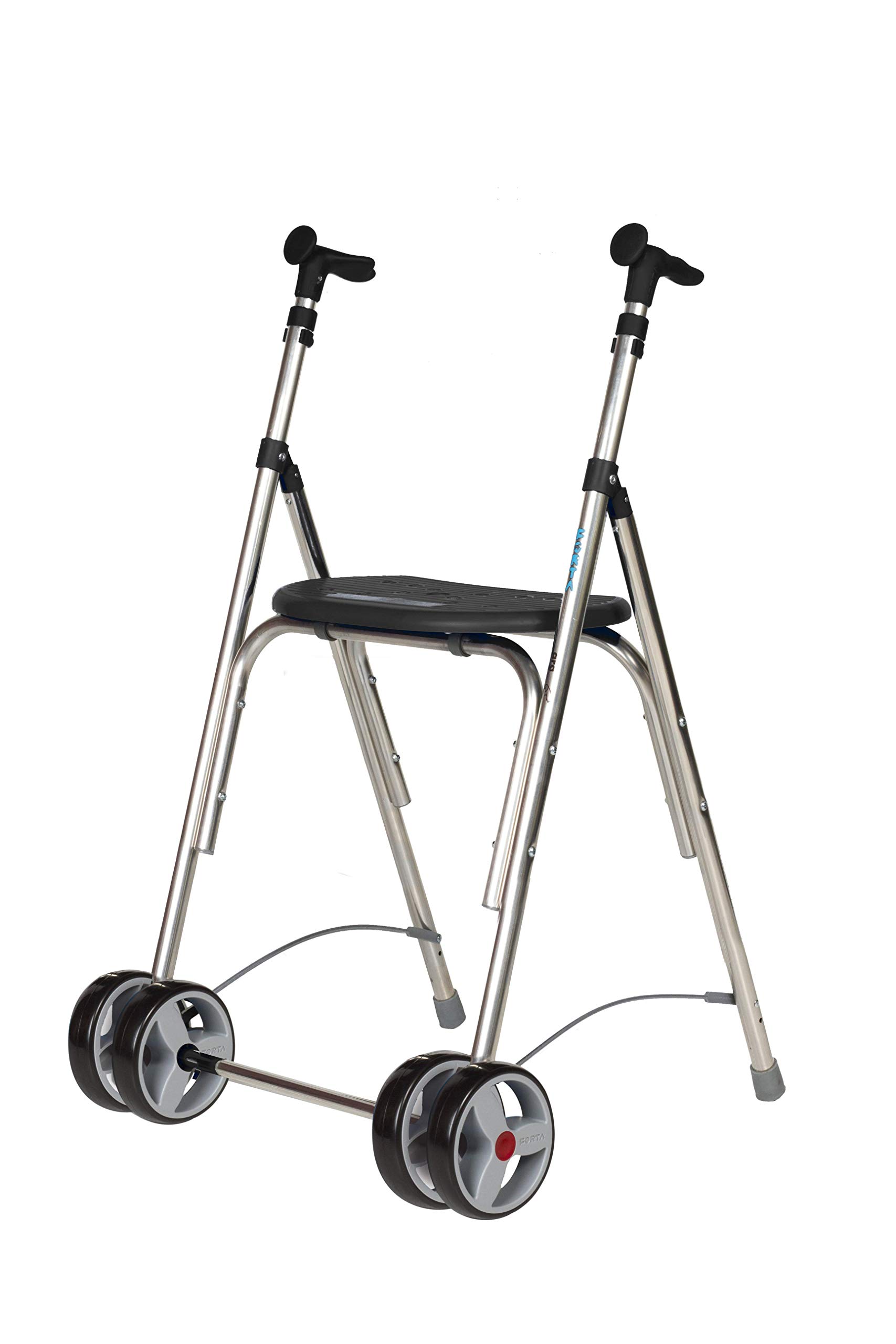 Queraltó | Rollator Walker | Aluminium | Foldable | Adjustable in Height | Black