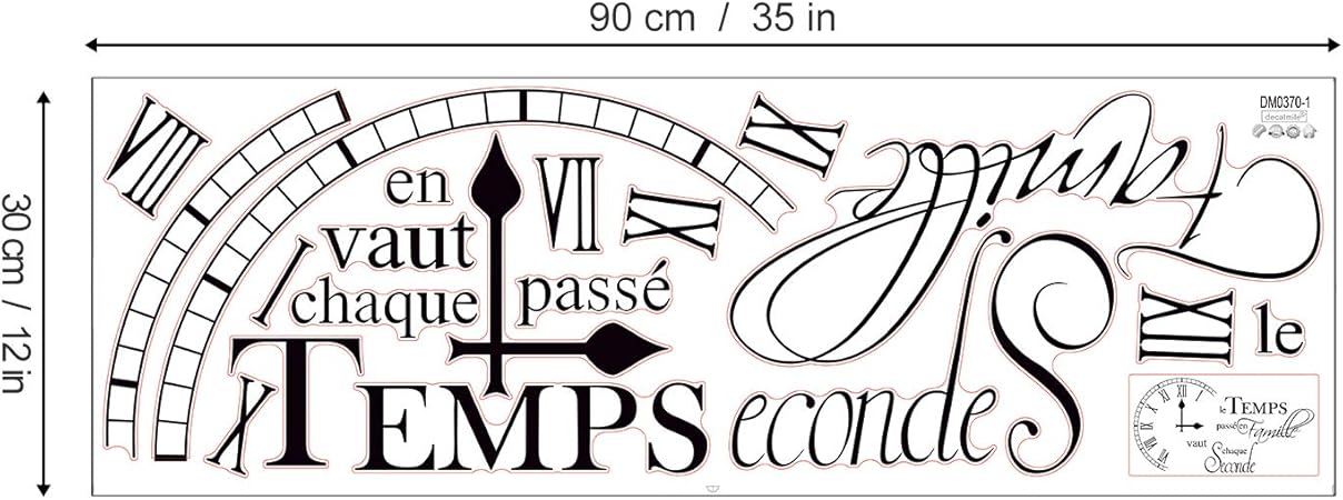 Decalmile Stickers Muraux Citation Et Lettres Famille Temps Decoration Murale Salon Salle A Manger Chambre Amazon Fr Cuisine Maison