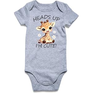 Funnycokid Baby Boys Girls Bodysuit Funny Newborn Romper 0-12 Months | Short Sleeve Infant Neutral Outfits