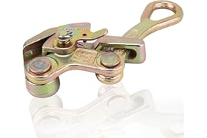 AZUNYYDS Cable Grip Puller Cable Grip Steel Wire Puller Cable Puller Tool for Wire Rope, Wire Gripper 2204 Lbs Pulling Load 1 Ton