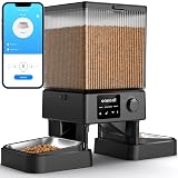 oneisall Automatic Cat Feeder with 5G WiFi, Automatic Cat Food Dispenser for 2 Cats Small Pets, 20 Cups/5L Timed Dry Food Dispenser with APP Control