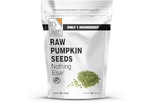 IT'S JUST! It's Just - Pumpkin Seeds (Pepitas), No Shell, Keto Friendly Snacking, Non-GMO, Packed in USA (Raw/Unsalted, 30 Ounce)