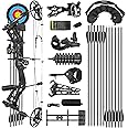 surwolf Archery Hunting Compound Bow Kit RTH 30-70 LBS Draw Length 23.5"-31", IBO 325FPS, Target Shooting Bow with Accessories for Bowfishing Archery Hunting