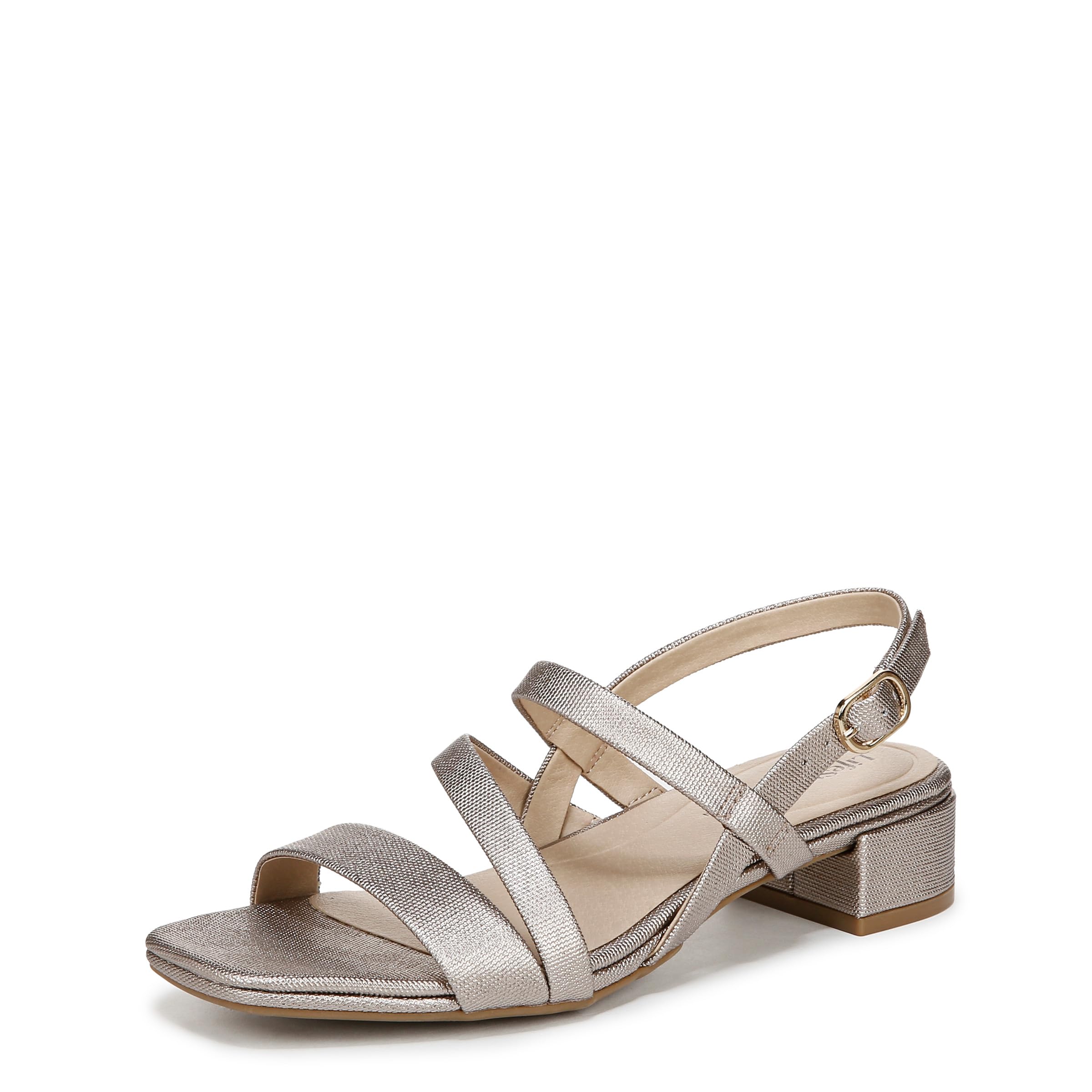 LifeStride Womens Janet Heeled Sandal Bronze 6.5 M