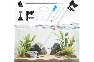 Aquarium Gravel Cleaner,Fish Tank Cleaner,Fish Tank Cleaning Kit,Aquarium Vacuum Cleaner,Manual Water Changer with 30ml Aquar