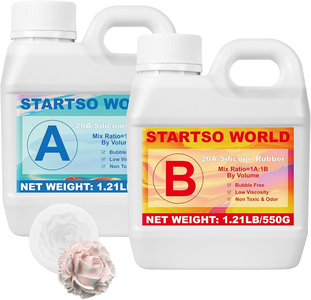 STARTSO WORLD 20A Platinum Liquid Silicone Rubber Mold Making Kit 38OZ