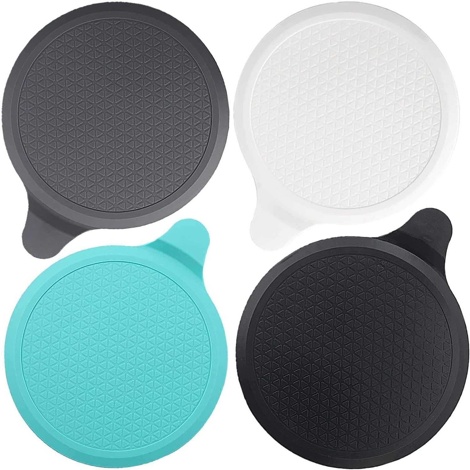 Photo 1 of (4 Pack) Silicone Bathtub Stopper, 6" Extra Large Silicone Drain Plug, Universal Shower Drain Tub Stopper for Kitchen Gadgets Bathroom, White+Blue+Grey+Black