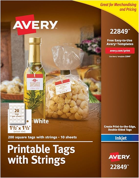 avery printable tags