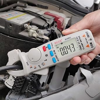 Amazon Bside 1ma Dcクランプメーター真の実効値6000カウントデジタルマルチメータとバッククリップ グレー テスター 産業 研究開発用品 通販