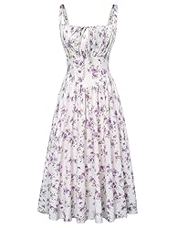 Floral Corset Dress for Women 2024 Ruched Bust