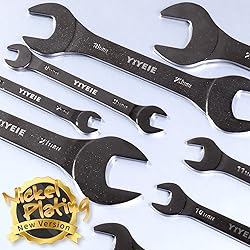 YIYEIE 9Pc. Super Thin Wrench Set, SAE 1/4" to