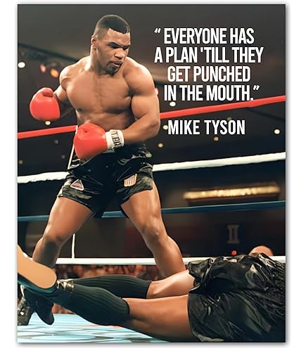 Amazon.com: Everybody Has A Plan Until They Get Punched In The Mouth Poster  Print: Posters & Prints