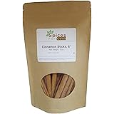 SFL Cassia Whole Cinnamon Sticks 6 Inch - Dried Long Stick - Premium Quality - Kosher (8 Ounces)