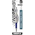 Zebra Pen F-301 Retractable Ballpoint Pen, Stainless Steel Barrel, Fine Point, 0.7mm, Blue Ink (Pack of 1)