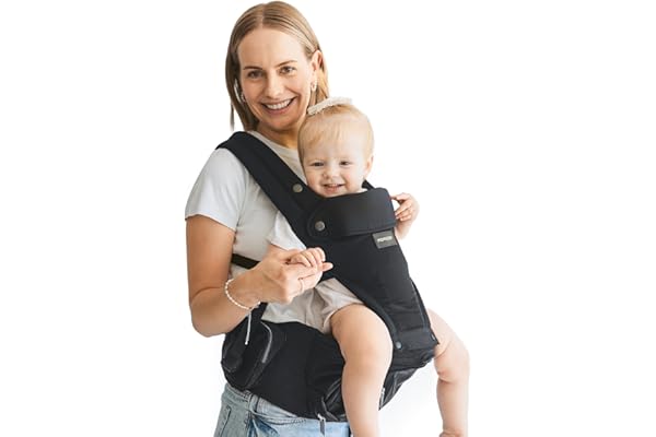 Momcozy Baby Carrier with Hip Seat, 2-in-1 Forward-Facing Hands-Free Infant Carrier for Active Babies, Detachable All-Season