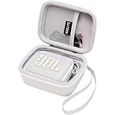 LTGEM Case Compatible with Go 4 and Go 3 and Go 3 Eco Ultra-Portable Waterproof Speaker, White