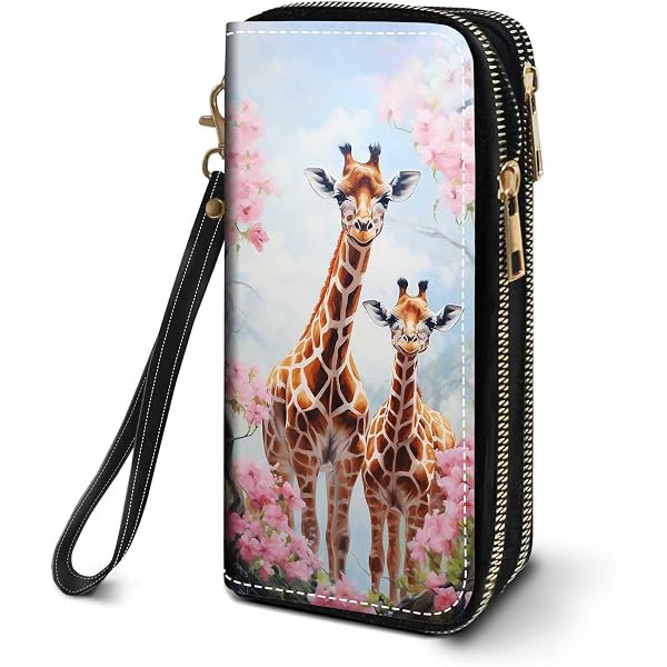 Amazon.com: FULUHUAPIN Women's Giraffe Credit Card Holder Wallet
