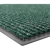 Notrax 109 Brush Step Carpeted Indoor/Outdoor Entrance Mat for Home or Office, 3' X 5', Absorbent Slip Resistant Heavy Duty Entry Mat, Hunter Green, 109S0035GN
