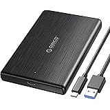ORICO 2.5'' USB C External Hard Drive Enclosure, SATA 3.0 to USB 3.1 Gen2 6Gbps Case for 2.5 Inch HDD/SSD Support Max 4TB wit