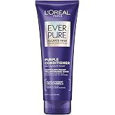 L&rsquo;Oreal Paris Sulfate Free Brass Toning Purple Conditioner for Blonde, Bleached, Silver, or Brown Highlighted Hair, EverPure, 6.8 Fl Oz (Packaging May Vary)