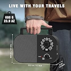 Portable AM FM Shortwave Radio with Long Range