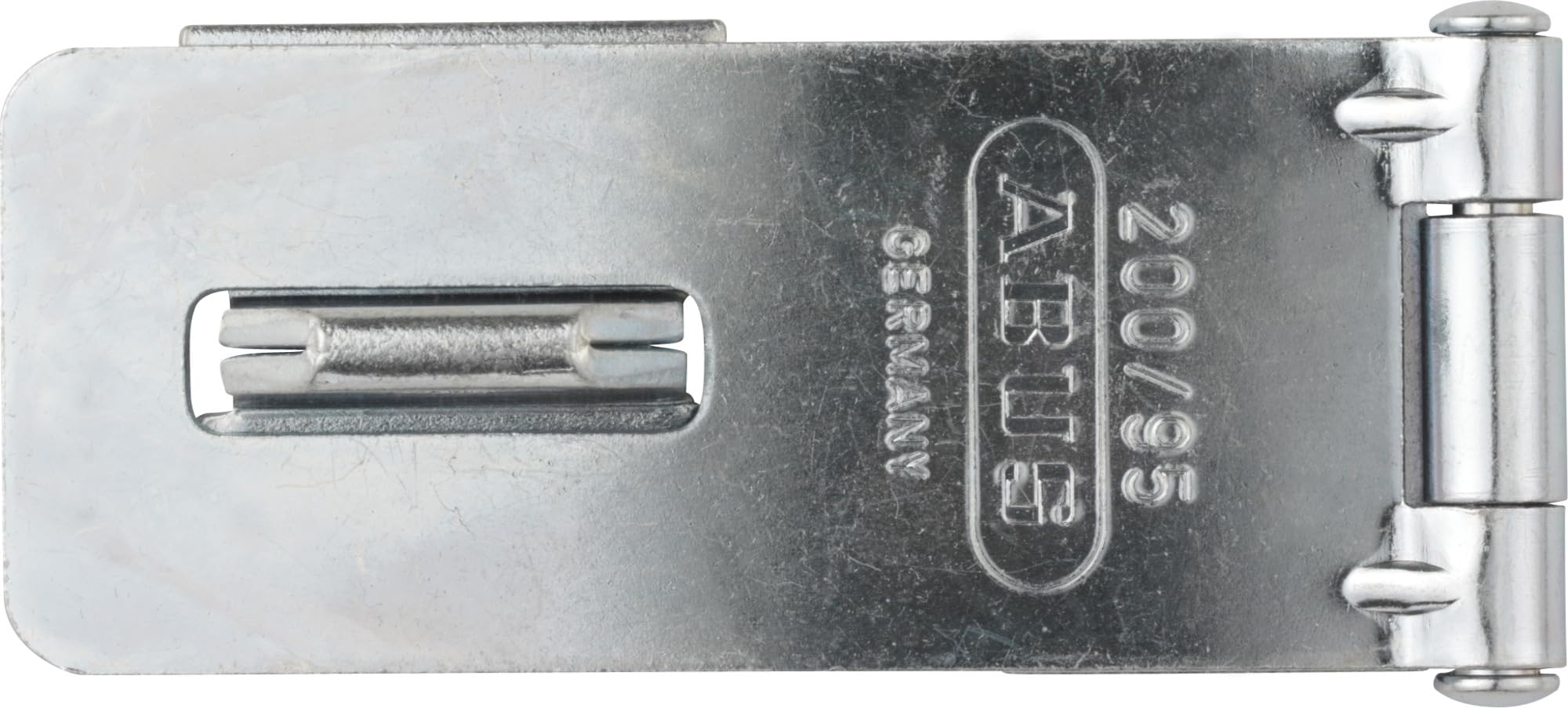 ABUS Hasp and Staple 200/95 - Device for Padlocks - for Smashing Doors - ABUS Security Level 2 - Silver