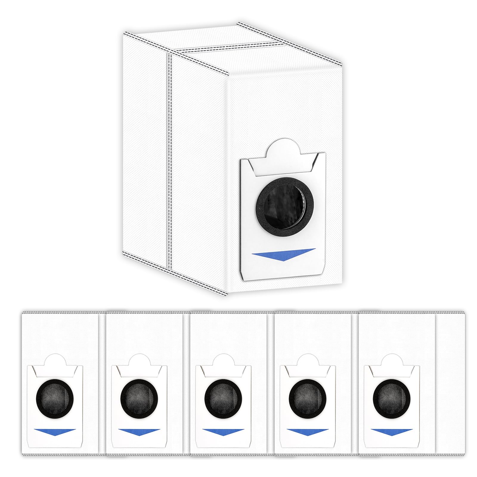 Photo 1 of (6 Pack) T30s Combo Replacement Dust Bags Compatible With ECOVACS DEEBOT T30S Combo/ X2 Combo/ T30S Vacuum Cleaner, Vacuum Bags, Dsiposal Bag Accessories Kit