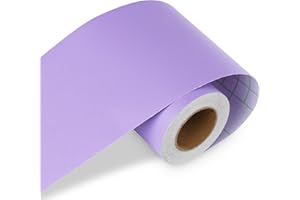 LACHEERY 3in x 50ft Purple Wallpaper Border Peel and Stick Wall Border Trim Tape for Walls Decor Living Room Modern Removable Self Adhesive Wall Sticker for Kids Bedroom Bathroom Vinyl Wall Paper