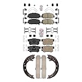 Transit Auto Front Rear Ceramic Disc Brake Pads Kit