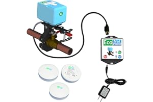 EcoNet Controls EVC300-HCLXL-SK3, Bulldog-JW WIFI Valve Robot, Leak Detection & Prevention, automatic water shutoff, Easy to Install, No Plumbing Required! Valves up to 1.5"