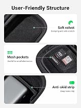UGREEN Grey Travel Cable Organiser Bag Small Hard Case for Charger Adapter view 3