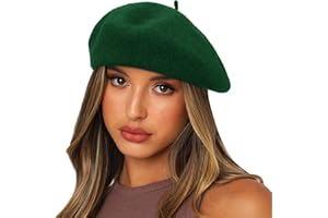 Sydbecs Wool Beret Hats for Women Ladies Girls, French Barret Hat Solid Color Style