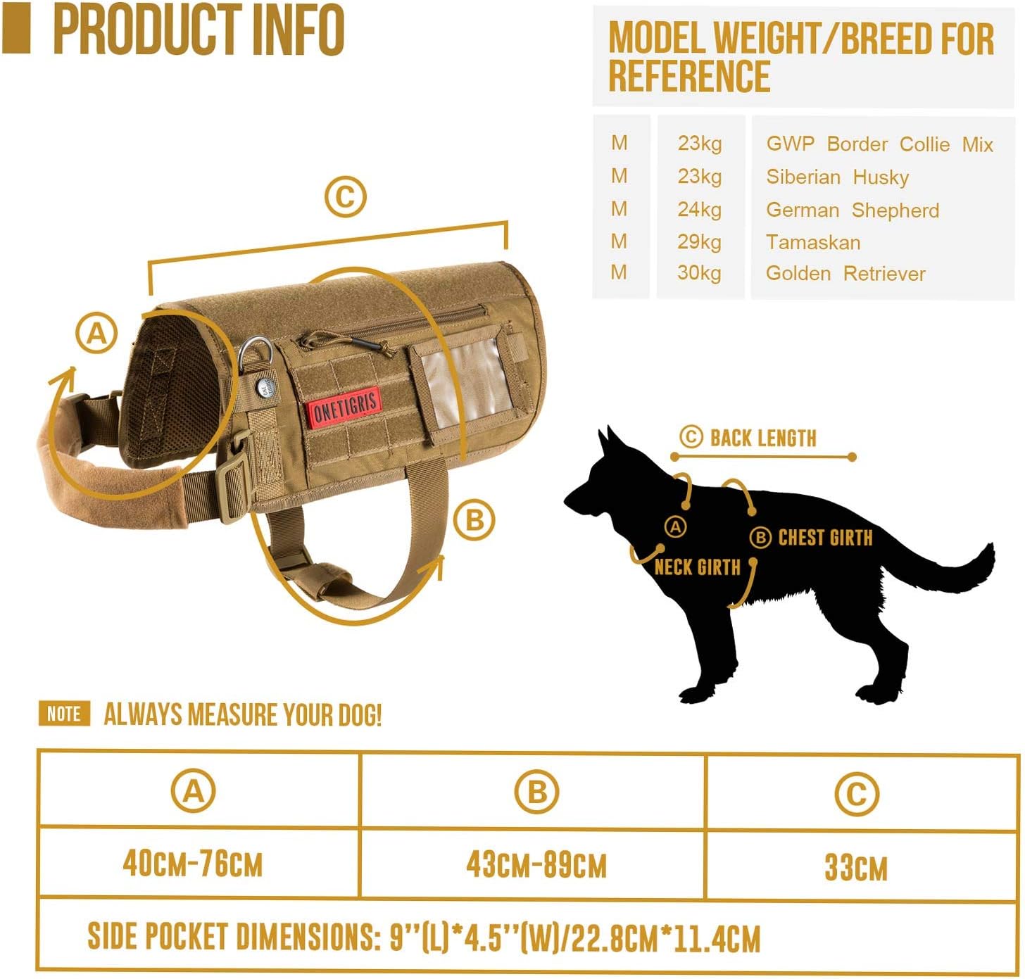 MEHRWEG Verpackung Apollo 09 Taktische Hundeweste Hunde