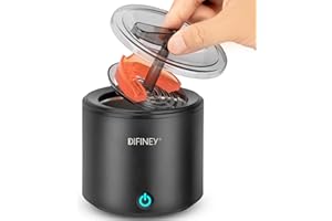 DIFINEY Ultrasonic Retainer Cleaner Machine, 48KHz Professional Ultrasonic Cleaner Perfect for Invisalign, Jewelry, Mouth Guard, Dentures, Aligner, Whitening Trays, Toothbrush Head, 110V 25W 0.4Pt/0.2L