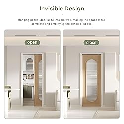EaseLife 30x80in Pocket Door Frame Kit with Two-Way