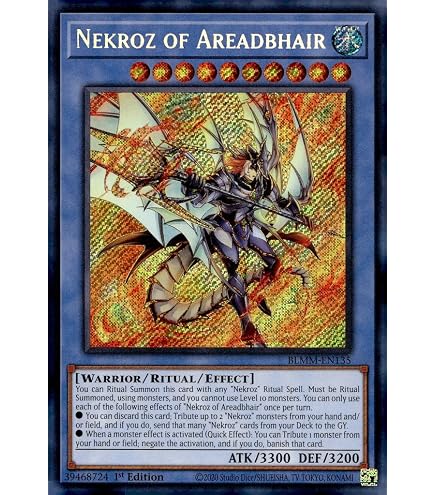 yugioh lore cards Amazon.com: Yu-Gi-Oh! - Nekroz Cycle - BLHR-EN086 - Secret Rare - 1st  Edition