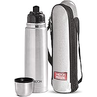 Milton Thermosteel Flip Lid Flask, 1000 milliliters, Silver
