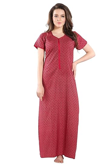 Women's Printed Maternity Nighty