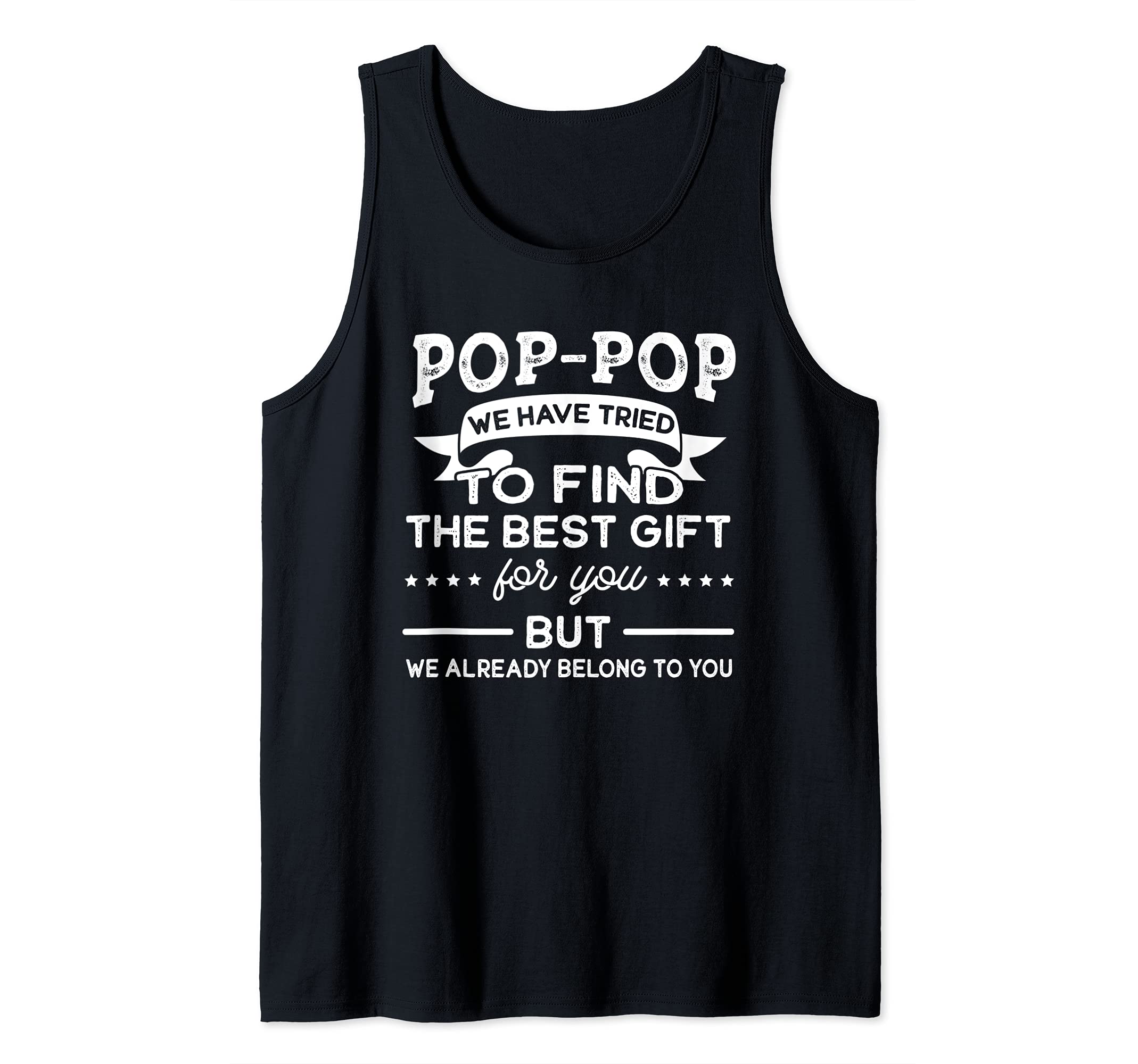 Mens Pop-Pop the best Grandpa Tank Top