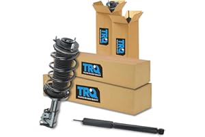 TRQ Front and Rear Complete Strut Assembly & Shock Absorber Kit Complete Strut & Coil Spring Assembly Compatible with 2006-2011 Honda Civic