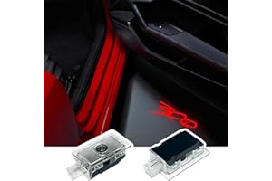 JUNMEI 2PCS LED Car Door Logo Projector Lights for Chrysler 300 300C 300S 2005-present Ghost Shadow Light Laser Courtesy Step Lights Puddle Lamp Accessories (RED)