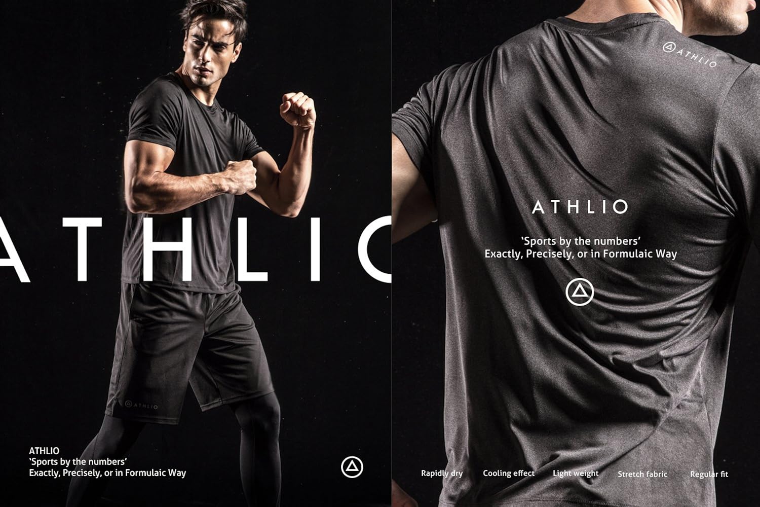 ATHLIO 2 or 3 Pack Men's Workout Running Shirts, Sun Protection Quick Dry Athletic Shirts, Short Sleeve Gym T-Shirts : Clothing