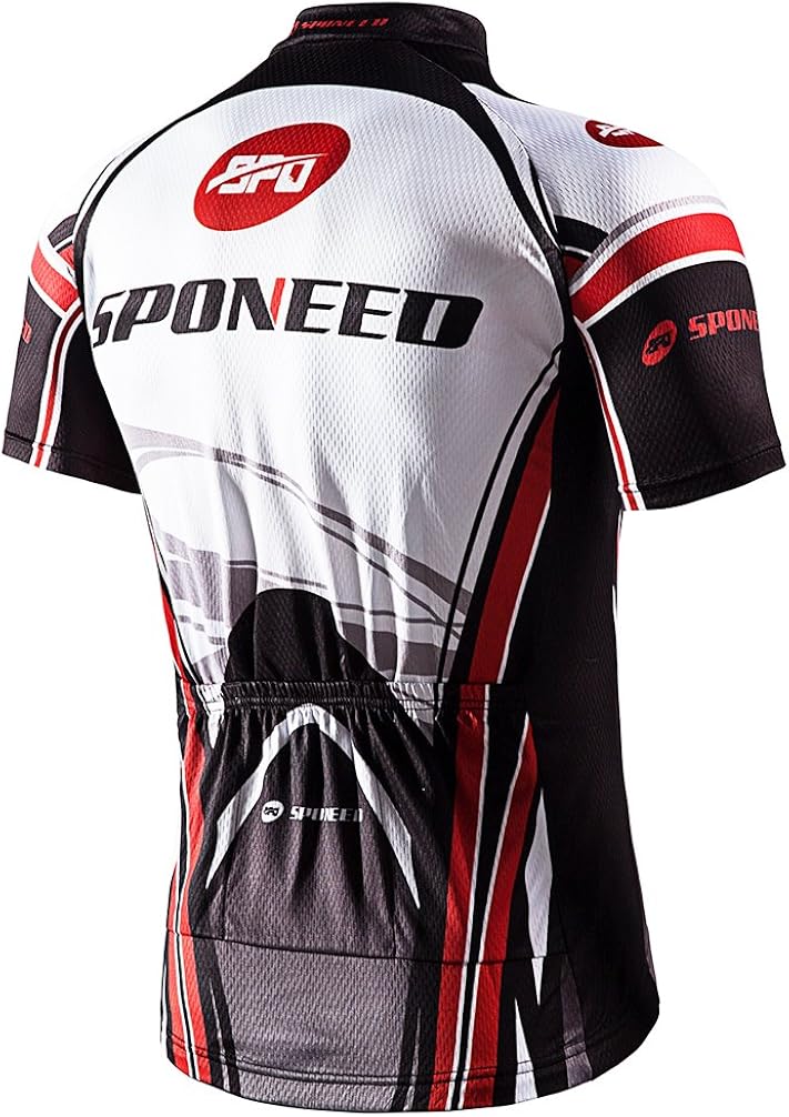 sponeed Cycling Jersey Short Sleeve Men MTB Bike Clothing Road Bicycle Shorts Padded : Clothing