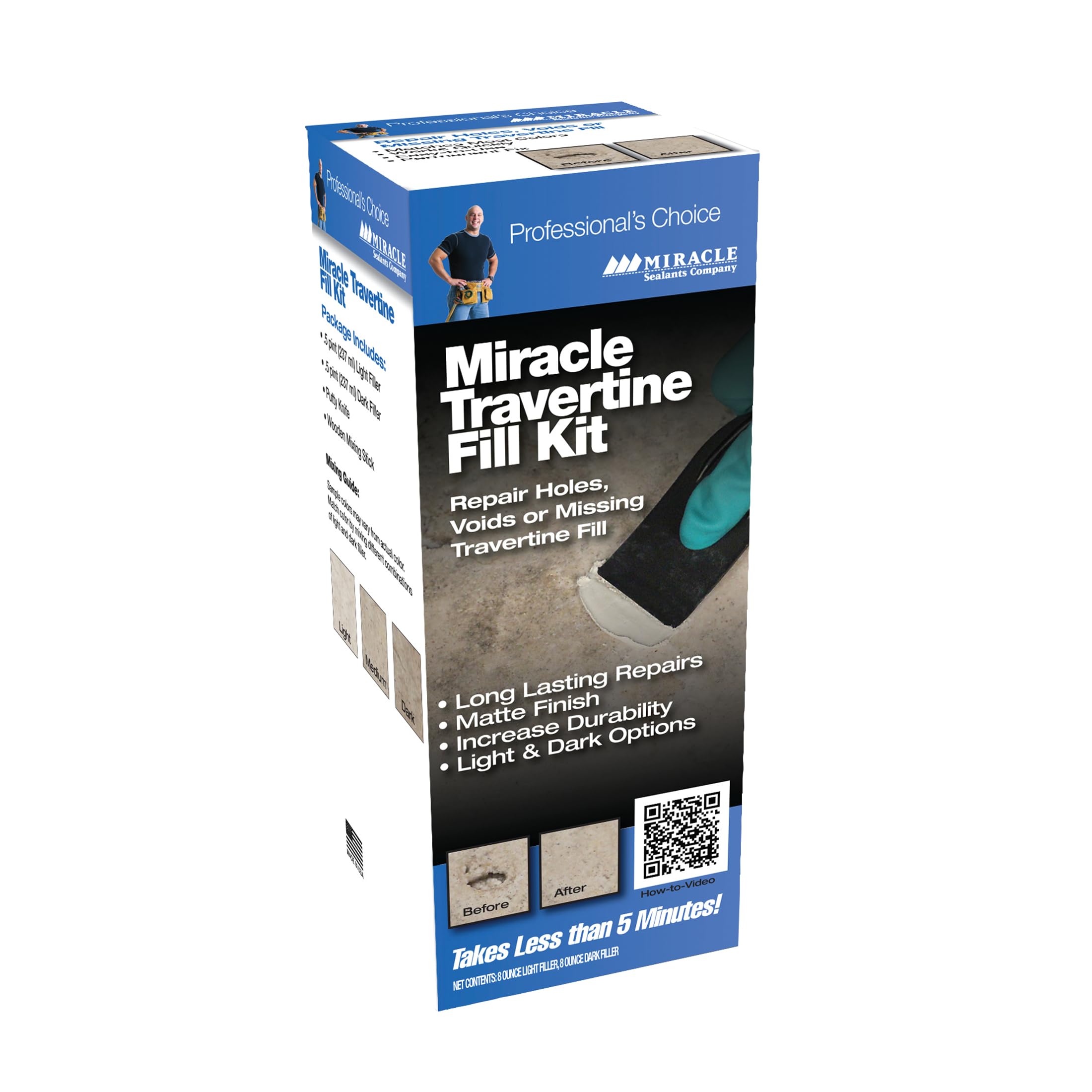Photo 1 of Miracle Sealants Long Lasting Miracle Travertine Fill Kit