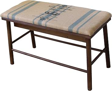 Liza Line MUEBLE BANCO de ALMACENAMIENTO con BAÚL (Marron Nogal) con